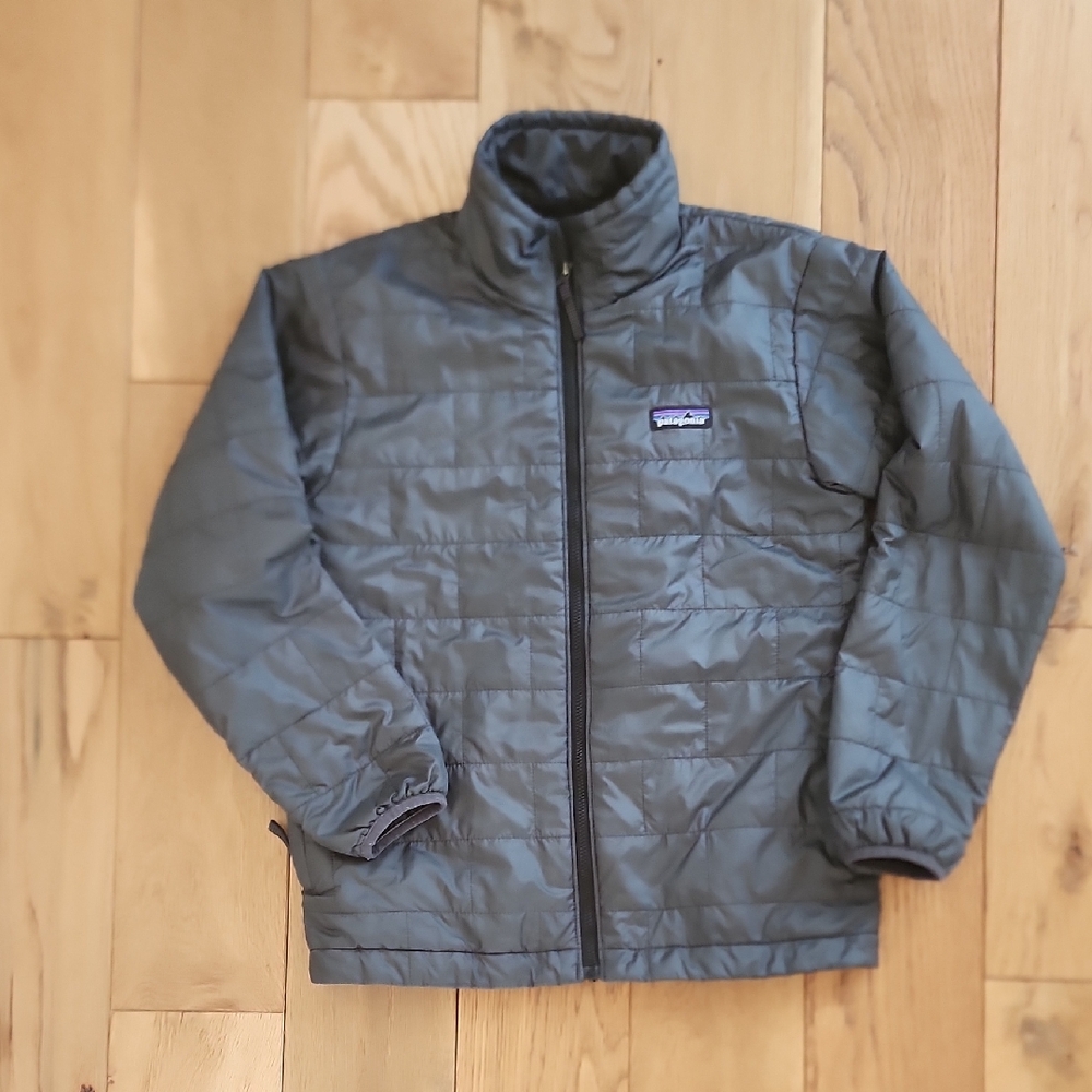 Patagonia Kids Gray Nano Puff Jacket
